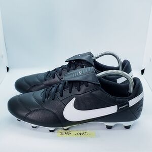 Nike Premier III FG Black White AT5889-010 Men's Size 7 / Women's 8.5 Cleats NEW